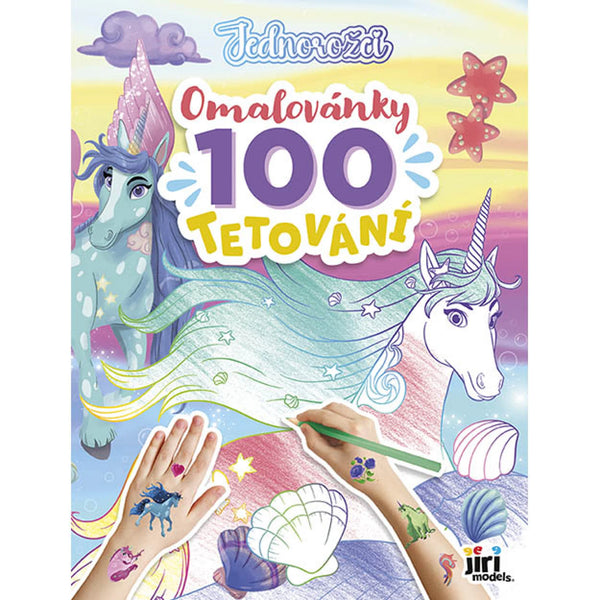 OMALOVÁNKY A 100 KS TETOVAČIEK CZ JEDNOROZČE