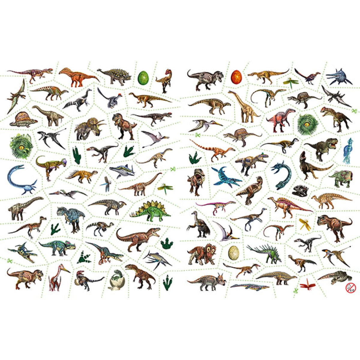 Omalovánky A 100 ks tetovačiek cz dinosauri – obrázok 3