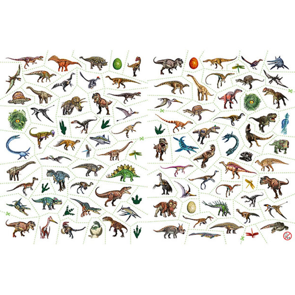 OMALOVÁNKY A 100 KS TETOVAČIEK CZ DINOSAURI