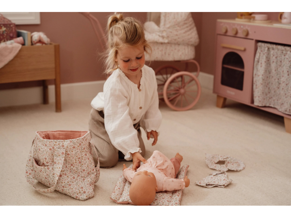 PREBAĽOVACIA TAŠKA PRE BÁBIKY SOFT FLOWERS