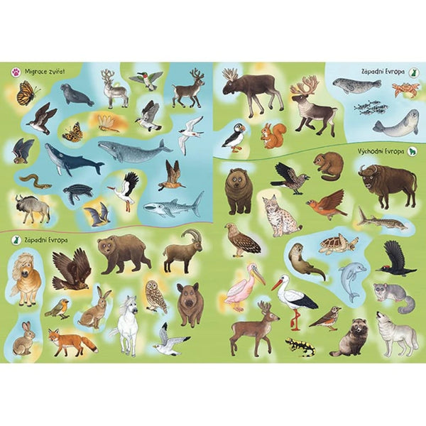 SVET ZVIERAT V SAMOLEPKÁCH - ATLAS ZVIERATÁ SVETA