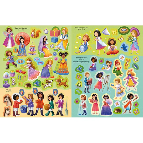 NÁLEPKOVÁ KNIŽKA PRINCEZNÉ