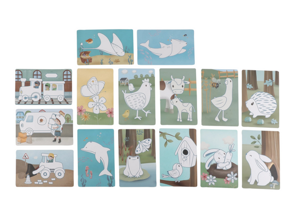 LITTLE DUTCH KRESLIACI TABLET BLUE FOREST FRIENDS