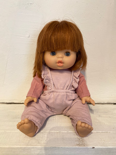 SET OBLEČENIA MINIKANE - OVERAL S BLÚZKOU ružová