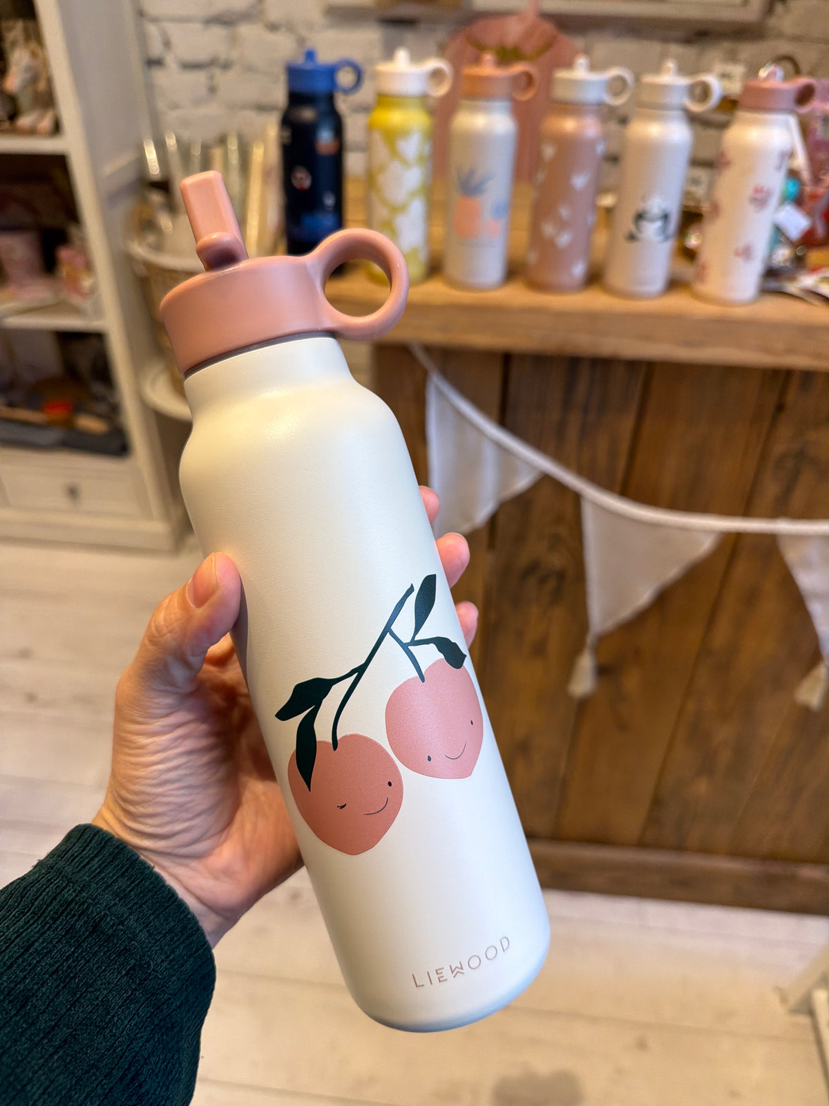 Termoflaška 500ml peach – obrázok 3