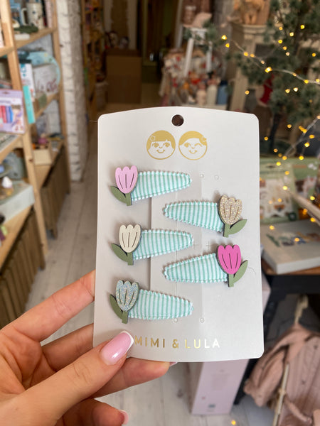 TULIPÁNOVÉ MINI SPONKY DO VLASOV 5 KS