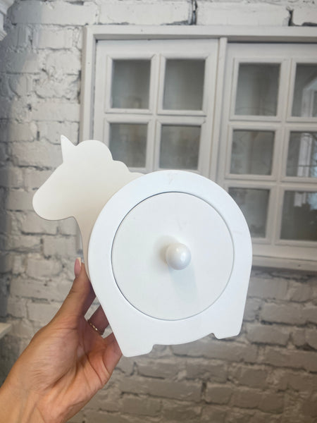 JEDNOROŽEC DREVENÁ POKLADNIČKA