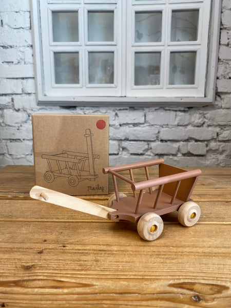 DREVENÝ VOZÍK rose