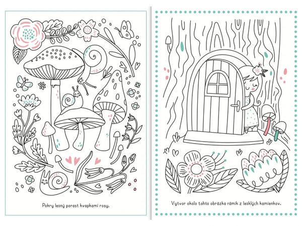 KNIHA MAĽOVANIEK LES PLNÝ KÚZIEL