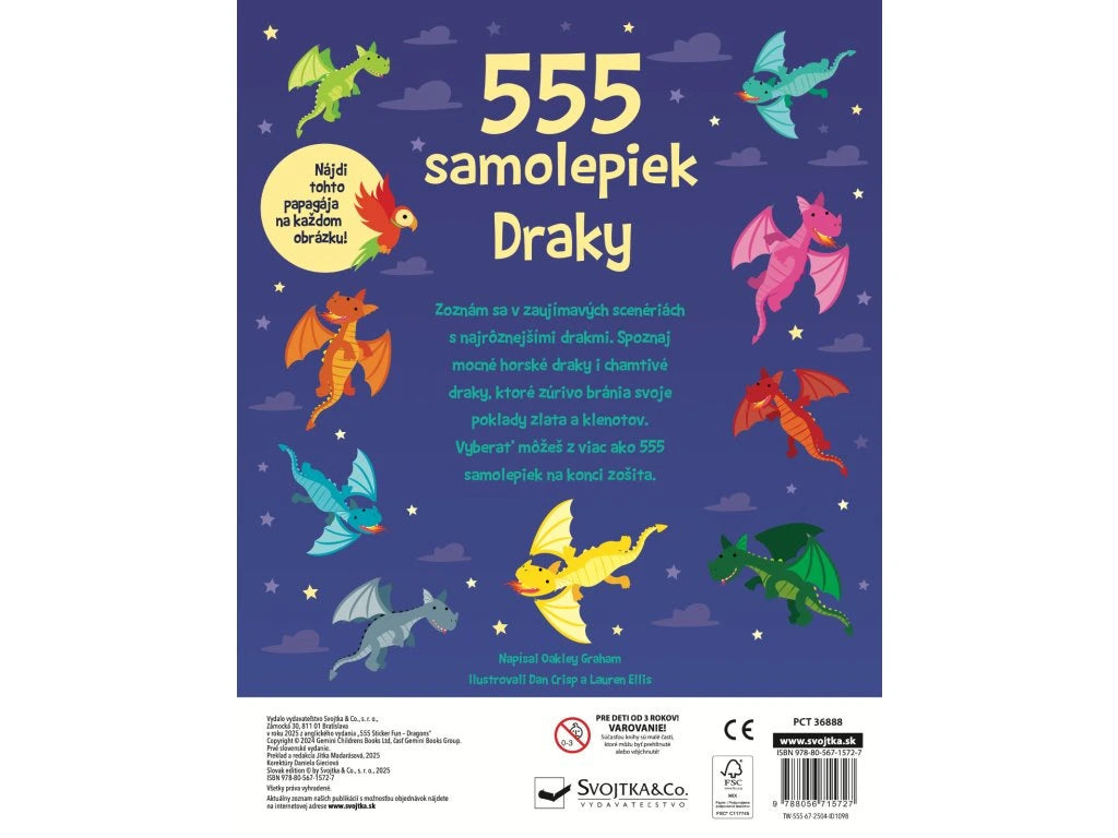 555 samolepiek draky – obrázok 8