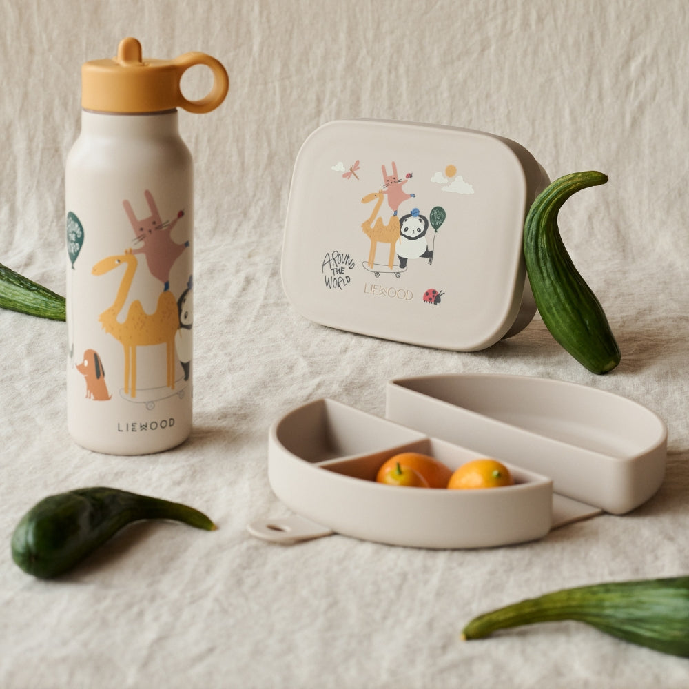 Box na jedlo 900ml Around the world - do vypredania – obrázok 3