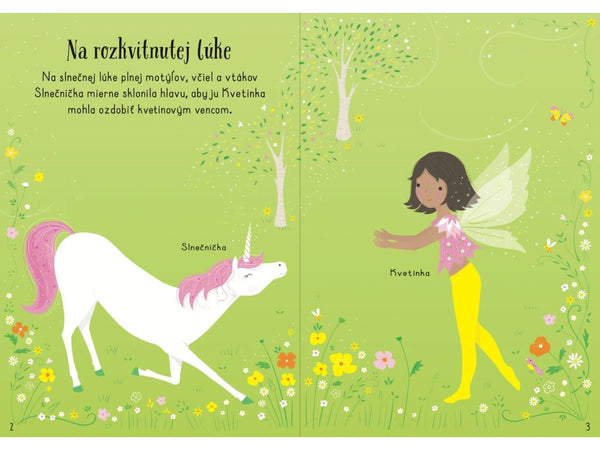 JEDNOROŽCE KNIŽKA SO SAMOLEPKAMI