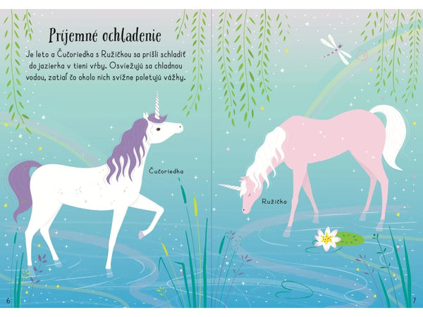 JEDNOROŽCE KNIŽKA SO SAMOLEPKAMI