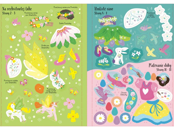 JEDNOROŽCE KNIŽKA SO SAMOLEPKAMI