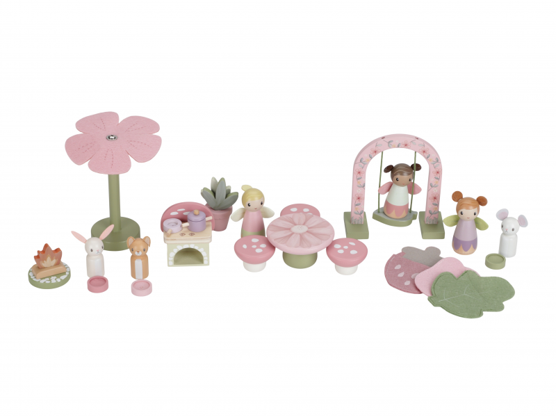Domček pre víly drevený prenosný fairy garden – obrázok 16