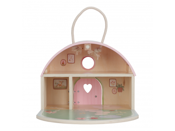 DOMČEK PRE VÍLY DREVENÝ PRENOSNÝ FAIRY GARDEN