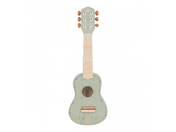 LITTLE DUTCH GITARA DREVENÁ GREEN SAFARI FRIENDS