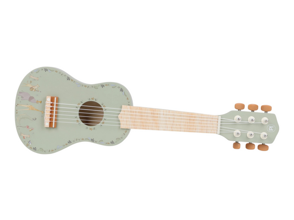 LITTLE DUTCH GITARA DREVENÁ GREEN SAFARI FRIENDS