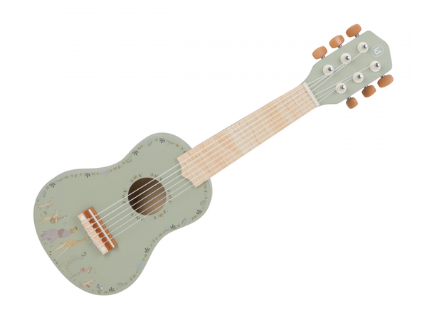 LITTLE DUTCH GITARA DREVENÁ GREEN SAFARI FRIENDS