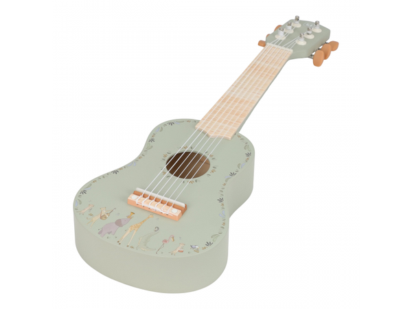 LITTLE DUTCH GITARA DREVENÁ GREEN SAFARI FRIENDS