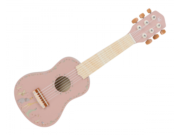 LITTLE DUTCH GITARA DREVENÁ PINK SAFARI FRIENDS