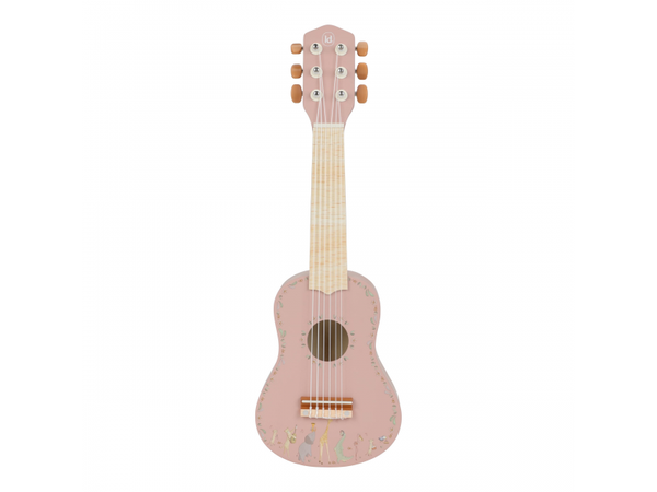 LITTLE DUTCH GITARA DREVENÁ PINK SAFARI FRIENDS