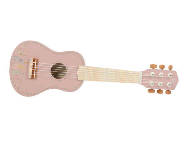 LITTLE DUTCH GITARA DREVENÁ PINK SAFARI FRIENDS