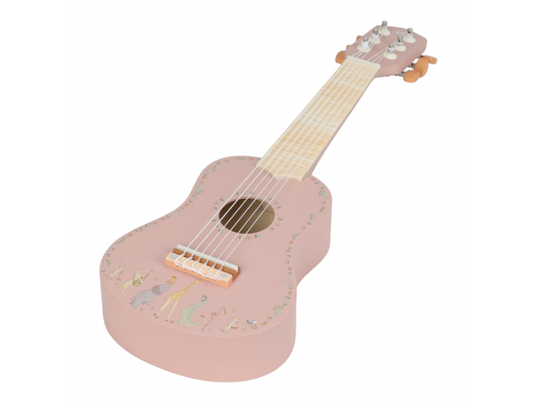 LITTLE DUTCH GITARA DREVENÁ PINK SAFARI FRIENDS