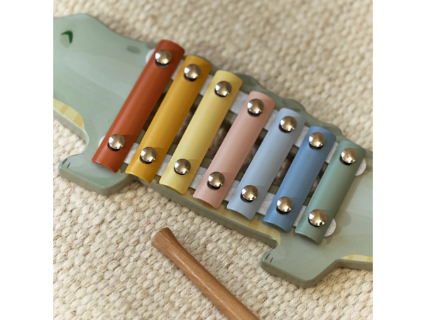 LITTLE DUTCH XYLOFÓN DREVENÝ KROKODÍL SAFARI FRIENDS