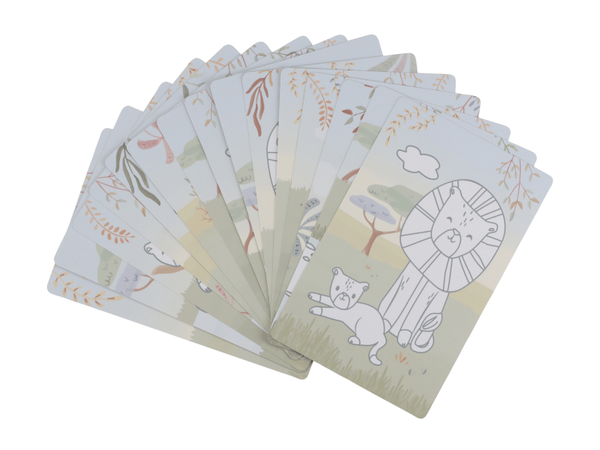 LITTLE DUTCH KRESLIACI TABLET GREEN SAFARI FRIENDS