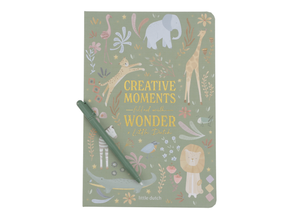 LITTLE DUTCH KRESLIACI TABLET GREEN SAFARI FRIENDS