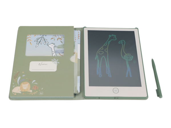 LITTLE DUTCH KRESLIACI TABLET GREEN SAFARI FRIENDS