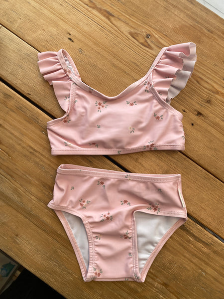 PLAVKY DVOJDIELNE UPF 50+  KVETY 86/92