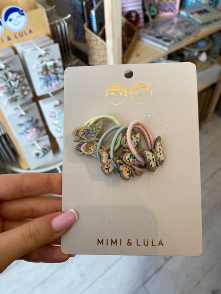 FLORAL BUTTERFLY MINI GUMIČKY DO VLASOV 🦋 6KS