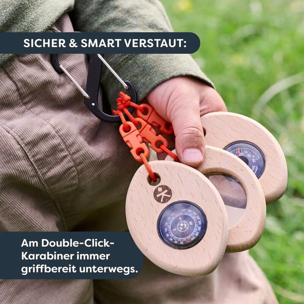 HABA TERRA KIDS NAVIGAČNÉ TRIO 3V1 – KOMPAS, LUPA, TEPLOMER