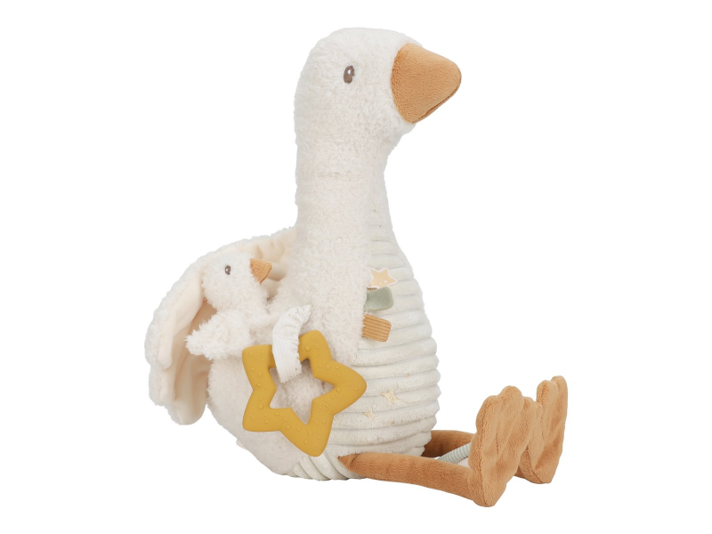 Hus plyšová S aktivitami newborn naturals – obrázok 2