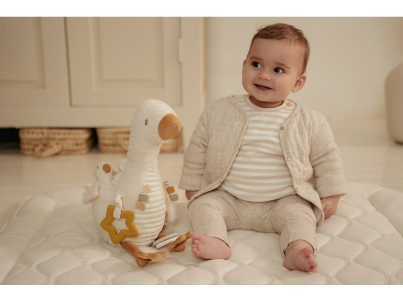 Hus plyšová S aktivitami newborn naturals – obrázok 6