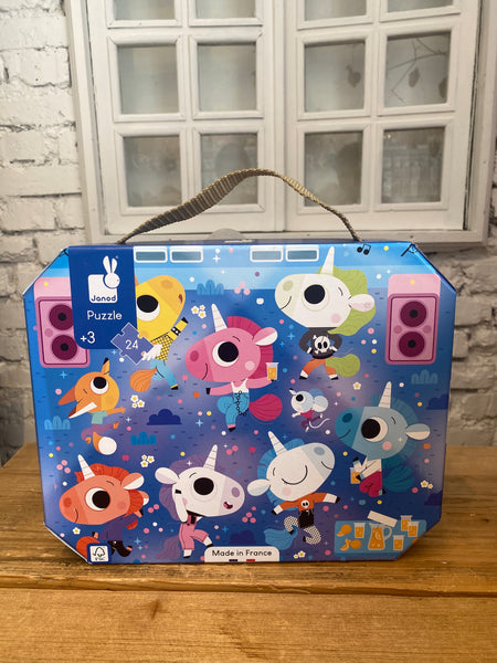 JEDNOROŽEC NA KONCERTE PUZZLE V KUFRÍKU 24KS 3R