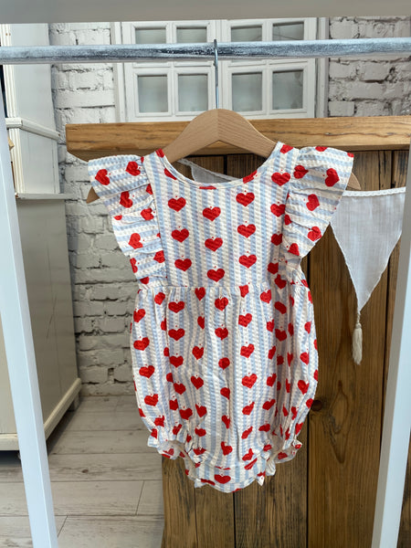 ROMPER AMOUR BLUE STRIPE - do vypredania