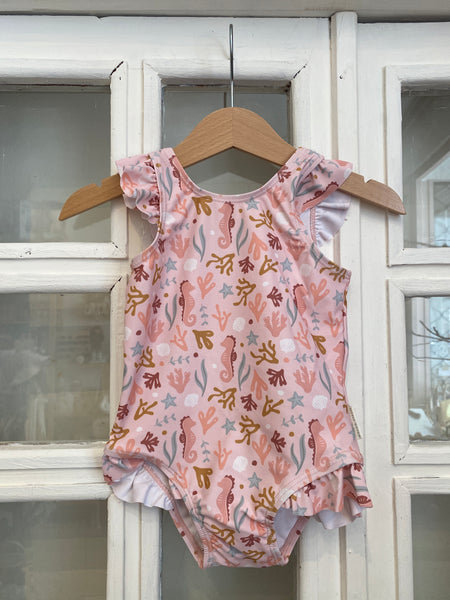 PLAVKY BEZ RUKÁVOV OCEAN DREAMS PINK VEĽ. 74/80