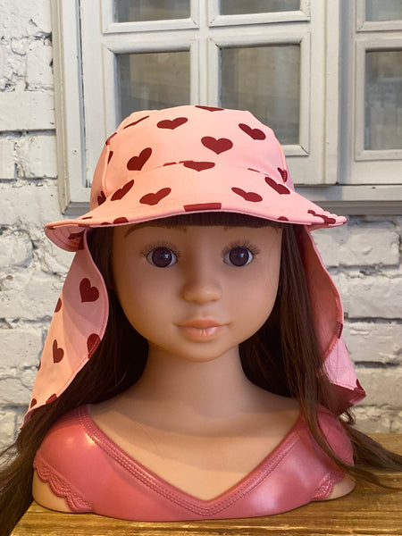 ČIAPKA DO VODYSO SRDIEČKAMI  UPF50