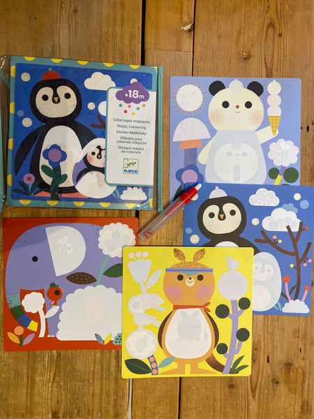 MAGICKÉ VYFARBOVANIE VODOU – ZVIERATKÁ A MLÁĎATKÁ