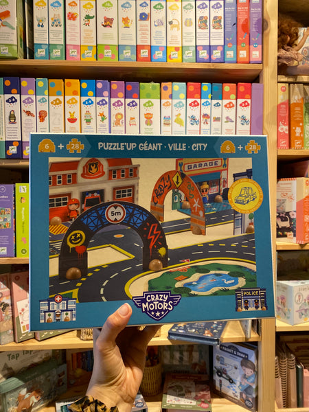 DJECO CRAZY MOTORS MESTO – OBROVSKÉ PUZZLE UP PUZZLE (28 + 6 KS)