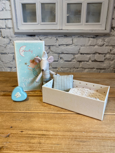 ZÚBKOVÝ MYŠIAK V KRABIČKE LITTLE BROTHER blue