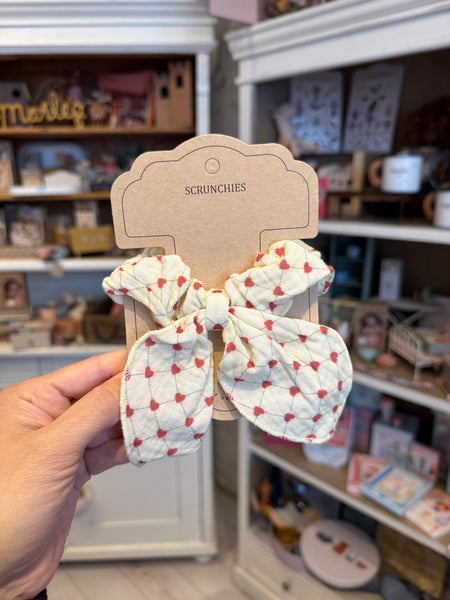 SCRUNCHIE GUMIČKY S MAŠLOU SRDIEČKA