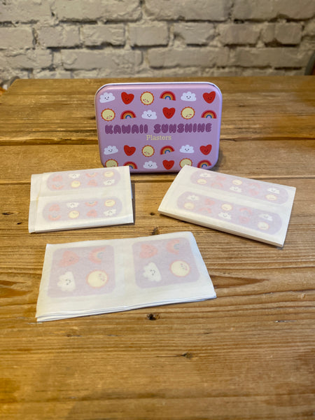 DETSKÉ NÁPLASTE S OBOZRDNÝMI OBRÁZKAMI – MRÁČIKY, SLNKÁ, SRDIEČKA A DÚHY – 30 KS ☀️🌈💖