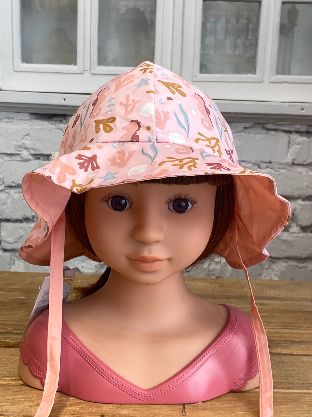 Klobúčik obojstranný starfish pink / ocean dreams pink veľ. 2 – obrázok 5