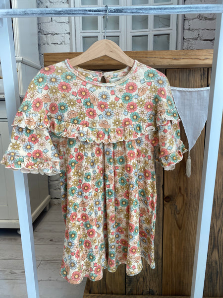 ŠATY S VOLÁNOM KVETY