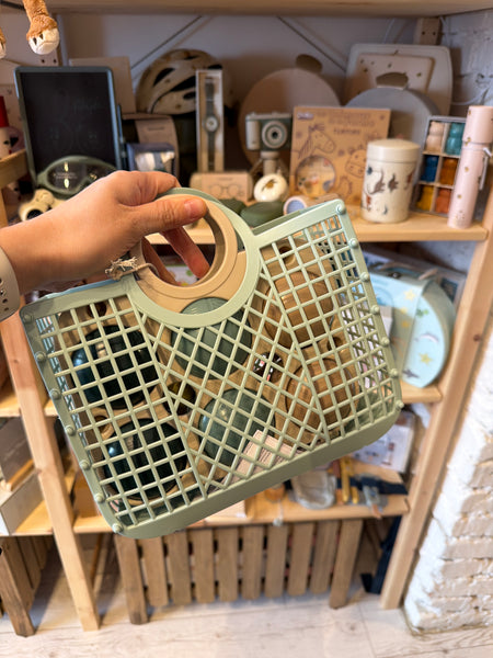 PETANQUE SET EMMET V KOŠÍKU mint