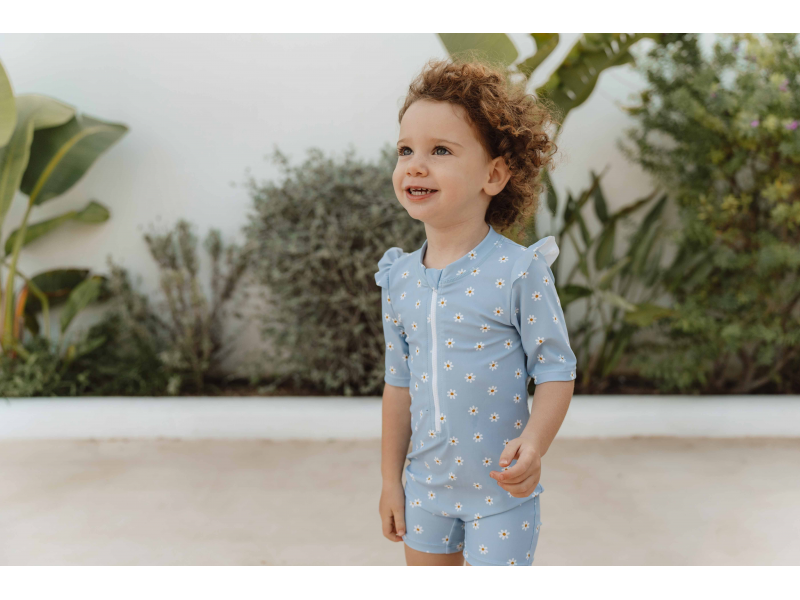 Plavky krátky rukáv daisies blue veľ. 74/80, 86/92, 98/104 – obrázok 2